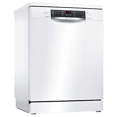 Bosch SMS46IW04G Freestanding Dishwasher, White Bosch SMS46IW04G Freestanding Dishwasher, White